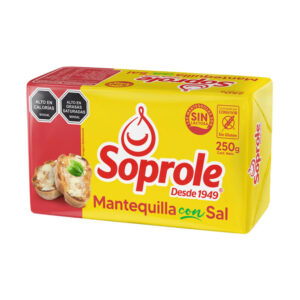 Mantequilla Con Sal Marca Soprole (250 Grs)