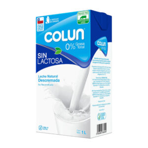 Leche Descremada sin Lactosa Colun (1 lt)